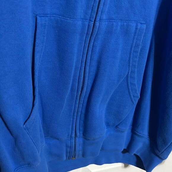 🔥🏀 OKC THUNDER NBA Zip Up HOODIE Embroidered - EXCELLENT No Flaws - Men Sz XL - Picture 5 of 8